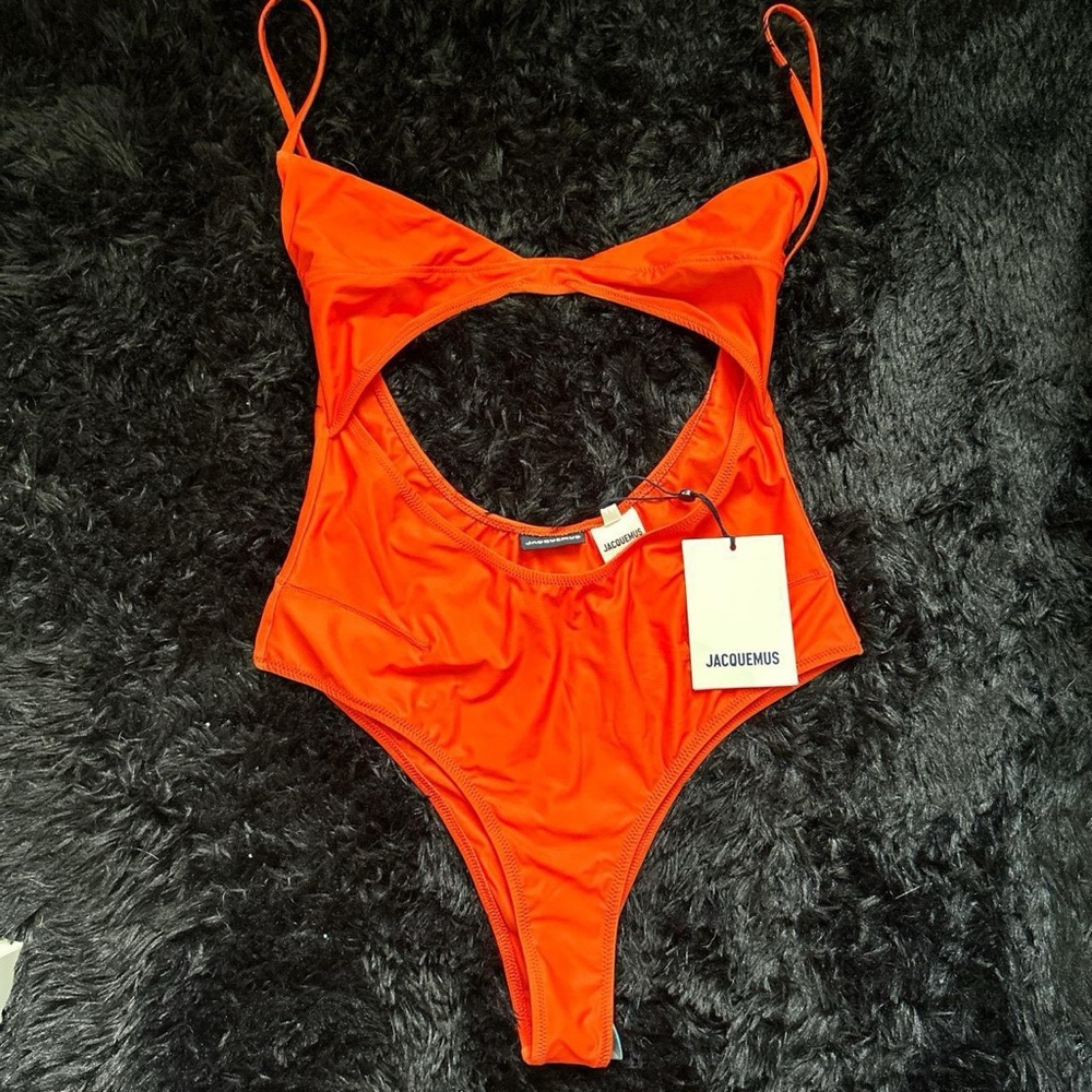 Jacquemus Aranja High Leg Cutout Swimsuit